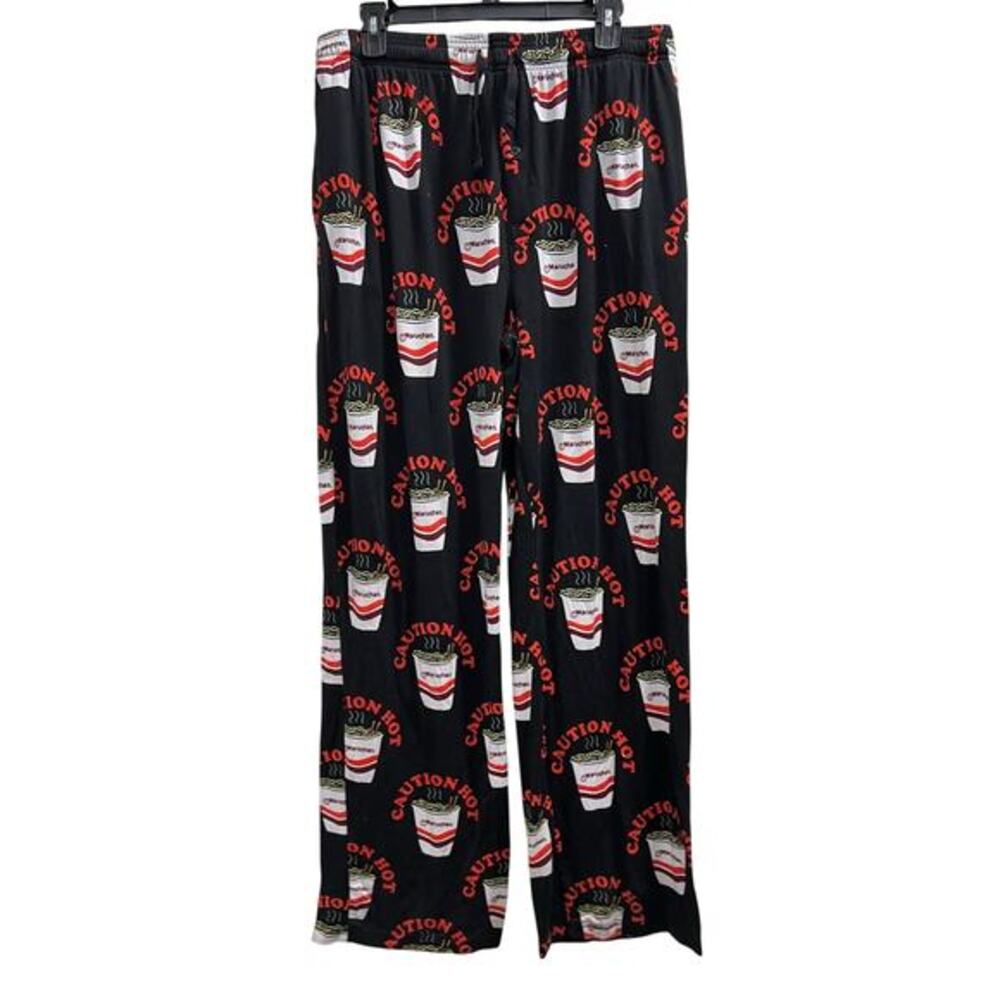Maruchan ramen noodle Caution Hot Ramen leisure lounge pants pockets sz XL